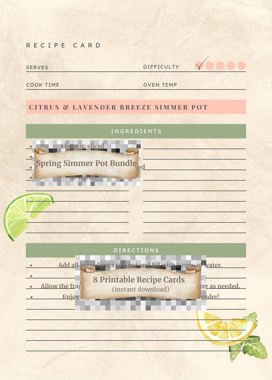 Spring Simmer Pot Recipe Bundle – Digital Download